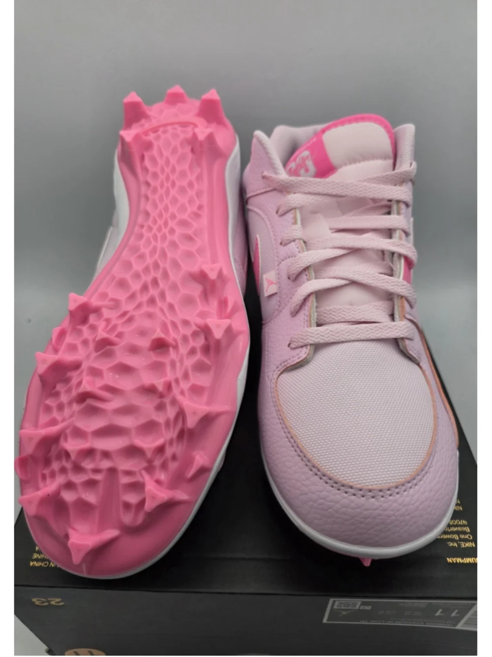 Nike Air Jordan Stadium 90 Cleat Pink Foam HQ0210-600 Football Men Size 11